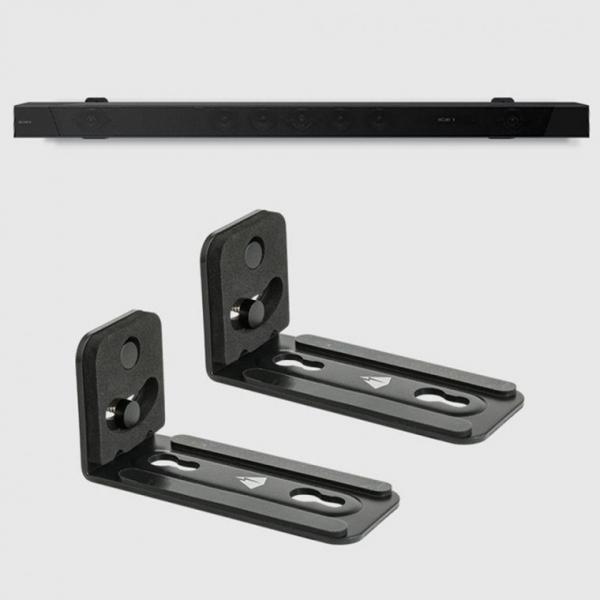 타공형 슬림형 벽걸이 거치대 사운드바 브라켓 음향악세서리 스피커 캣 타공형 홈시어터 벽걸이 거치대