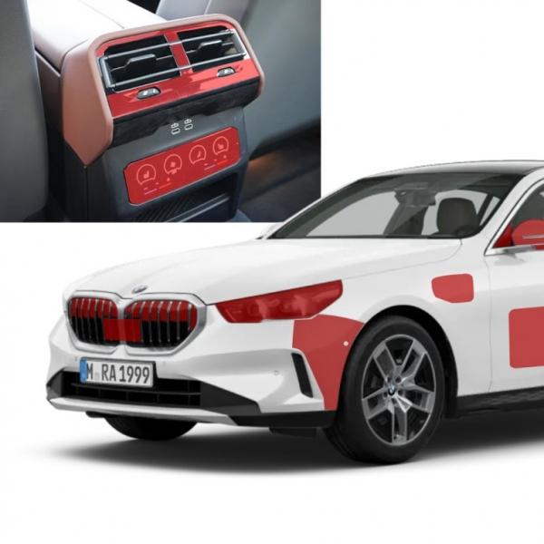 BMW 5시리즈 G60 2열 공조기 PPF필름
