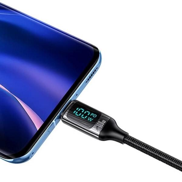 USAMS 유삼스 U78 디스플레이 Type-C 100W 고속 PD충전 케이블 C타입 랩탑 노트북 충전