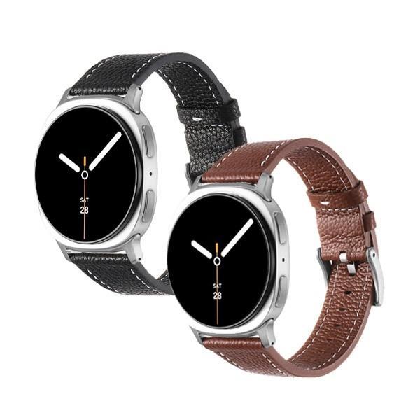 갤럭시워치8 클래식 모노 스티치 컬러 가죽 스트랩 밴드 시계줄 Galaxy Watch8