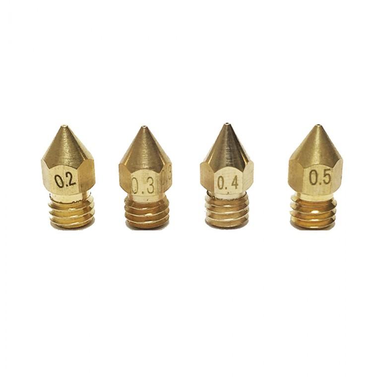 3D 프린터 노즐 MK8 1.75mm용 Nozzle 0.2 0.3 0.4 0.5mm