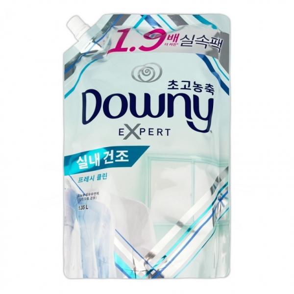 다우니 고농축 섬유유연제 실내건조 프레시 클린 1.35L - D