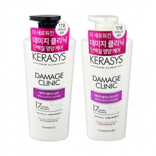 케라시스 데미지 클리닉 단백질 샴푸 + 컨디셔너 600ml 2종세트-D