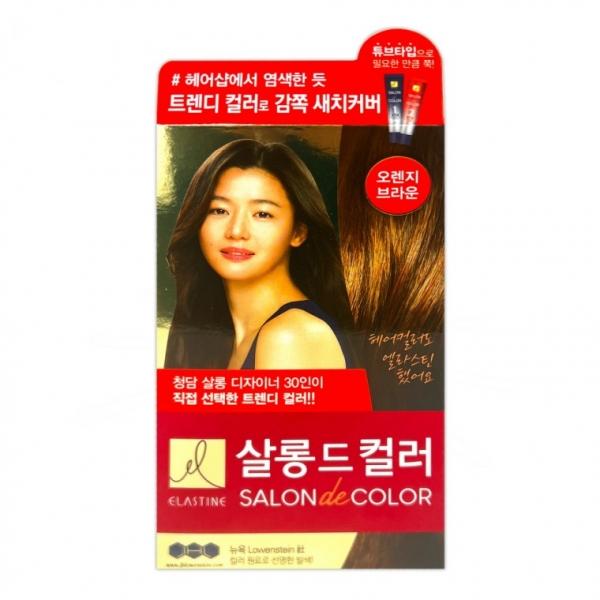 엘라스틴 살롱드컬러 염색약 오렌지브라운 8호 1P -D