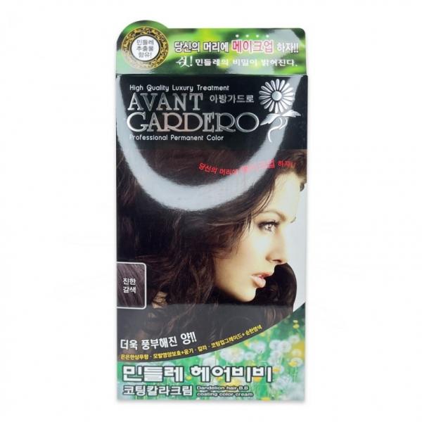 아방가드로 민들레 코팅 칼라크림 진한갈색 염색약 150g -D