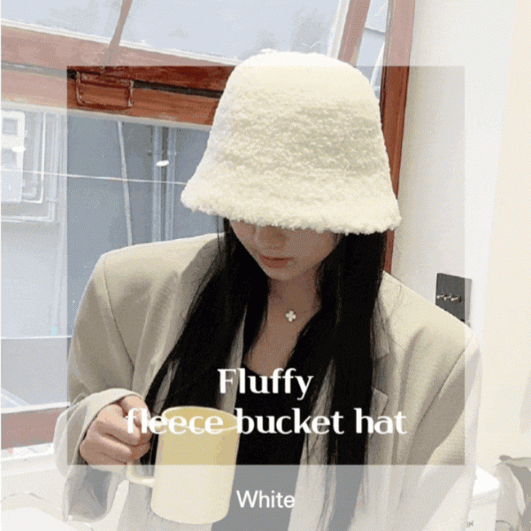 [이거찜] 플리스 벙거지모자 뽀글이벙거지모자 겨울모자 버킷햇