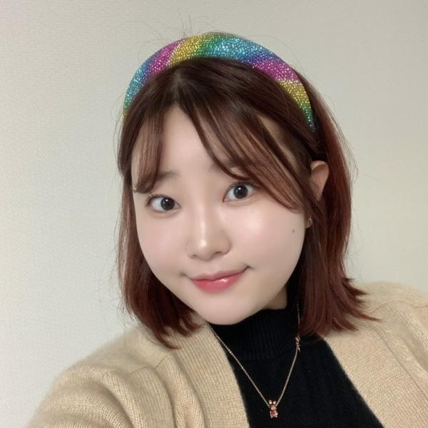 블링블링 보석 펄 헤어밴드 레인보우 반짝이 머리띠