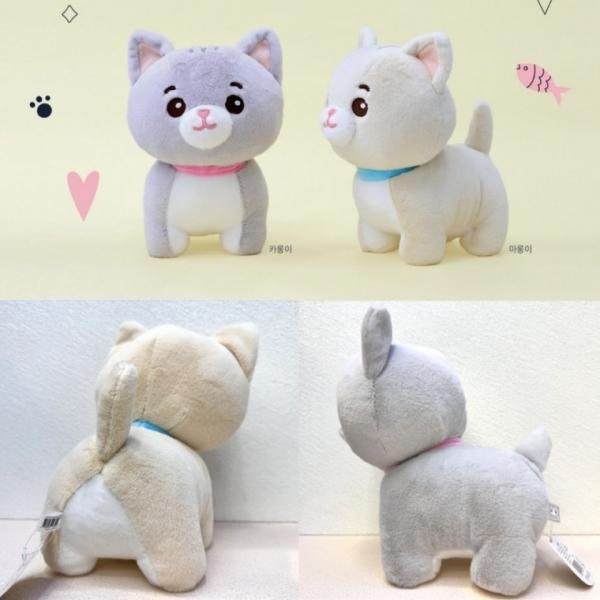 먼치킨 고양이 봉제인형 25cm 2컬러 카롱이 마롱이 인형