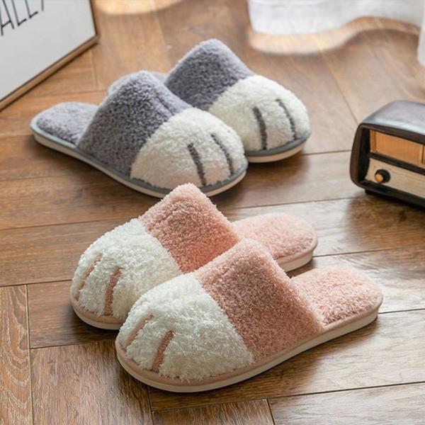 [기회공작소] 예쁘고 깜찍한 고양이 룸슈즈 거실화 슬리퍼