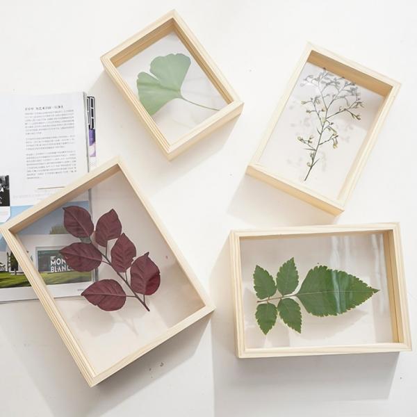 인테리어 원목 압화액자 6인치