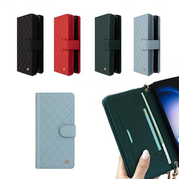 라피네 퀄팅 지퍼 다이어리 스트랩 포함 LG 벨벳 V50S V30 Q31 Q51 Q52 Q61 Q70 Q8 Q92 X2 X4 X500 X6 2019