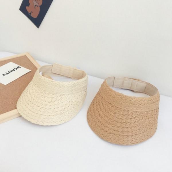 [앙상블] 아동 라탄 밀짚 돌돌이 썬캡 키즈 모자 돌돌이모자 유아 여름
