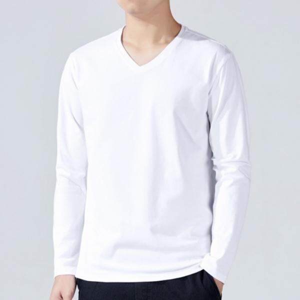 긴팔 레이어드 면티 슬림 무지 롱슬리브 흰티 긴팔티
