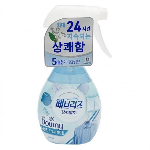 섬유탈취제 강력탈취 다우니 실내건조 프레시 클린향 370ml