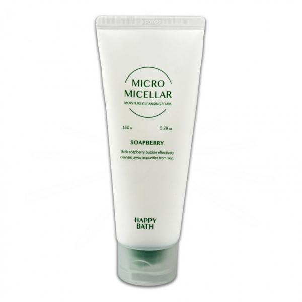 해피바스 마이크로미셀라 솝베리 모이스춰 클렌징 폼 150g -D