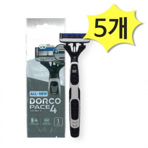 도루코 페이스4 4중날 휴대용면도기 x 5개