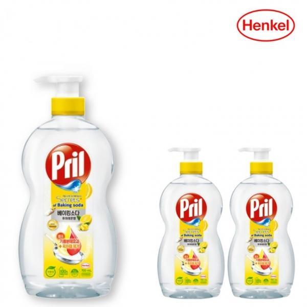헨켈 프릴 베이킹소다 퓨어레몬 700ml x 2개 주방세제 찌든때 기름때 고농축