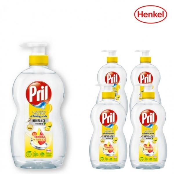헨켈 프릴 베이킹소다 퓨어레몬 700ml x 4개 주방세제 찌든때 기름때 고농축