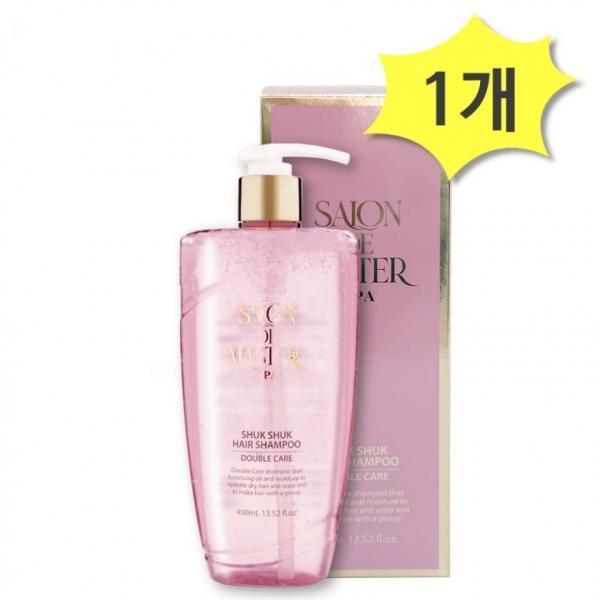 살롱드 마스터 쓕쓕 헤어샴푸 더블케어 400ml x 1개 두피모발동시케어 영양샴푸