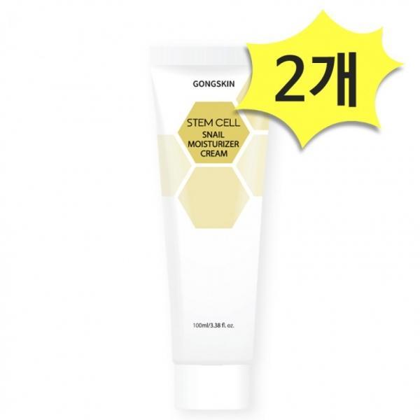 공스킨 줄기세포 달팽이 수분크림 100ml x 2개 달팽이점액여과물 윤기나는피부