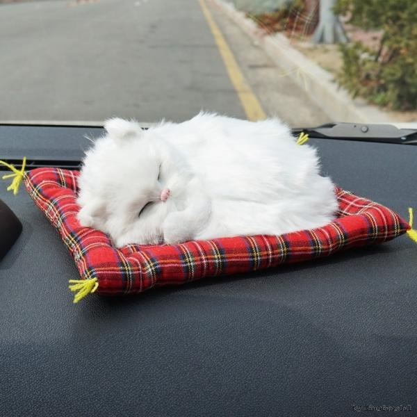 자동차인형 차량용탈취제 노호혼 화이트냥이