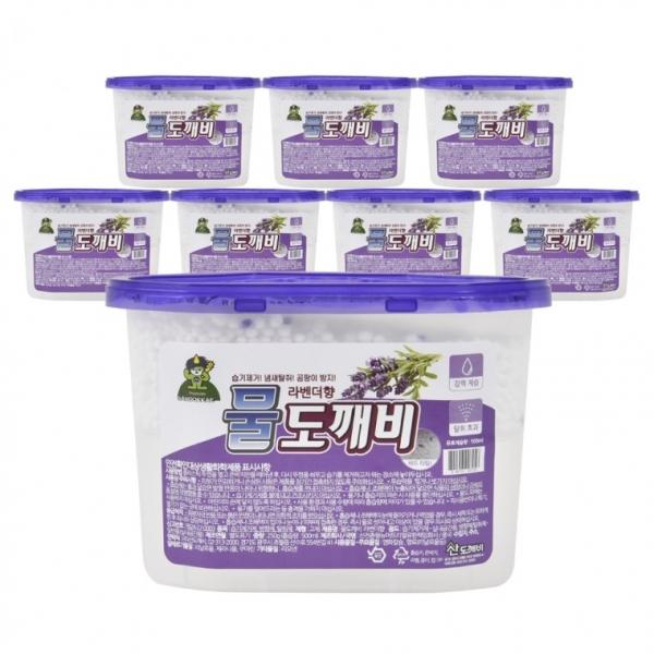 산 물 습기제거제 제습제 탈취 방향제 라벤더향 500mlX8P