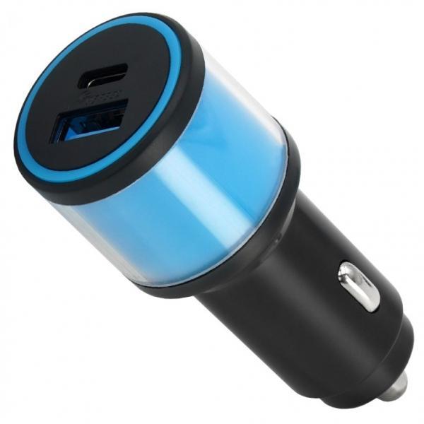 ACEPEED 차량용 네온 무드등 고속 충전기 AP19 스카이 USB+C
