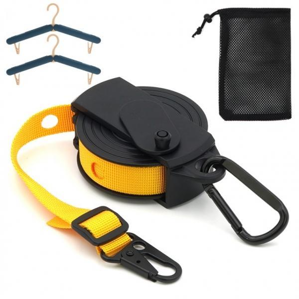 ACEPEED 차량용 캠핑용 휴대용 멀티 로프 데이지체인 C131 오렌지+옷걸이2개