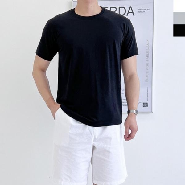 DGI1823 남자빅사이즈라운드반팔면티셔츠*국내지속생