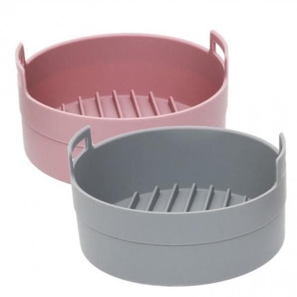 빙고 프라이팟용기 특대22cm 1개 에어프라이용기-실리콘용기