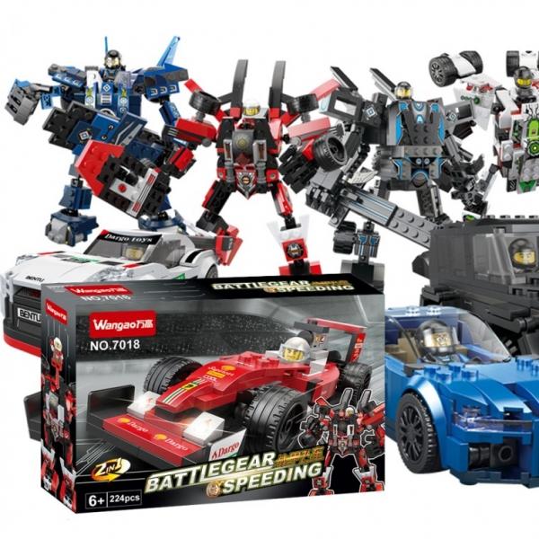 자광 자동차 변신로봇 4종 변신로보트 캐릭터블록 블럭완구 미니블록