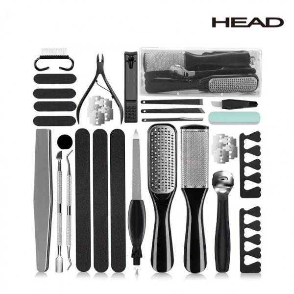 HEAD 36종 발관리 세트 스테인레스 셀프 니퍼 콘커터 가정용 굳은살 패디나이프 패디플래닝 발각질제거기