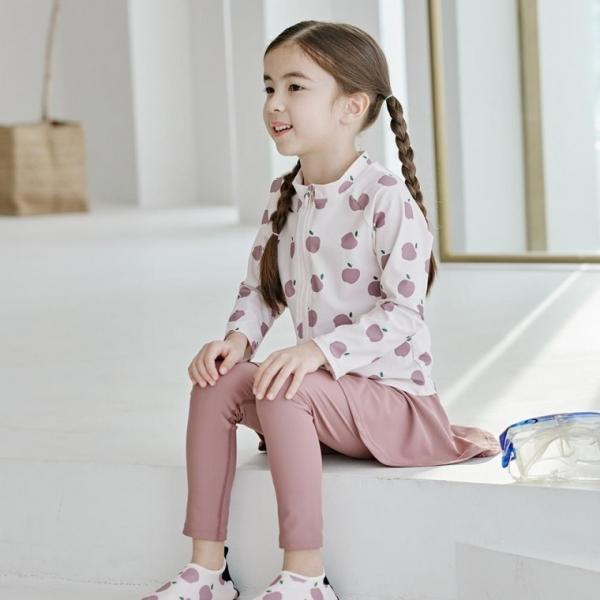 베베샤 사과상하복 래쉬가드 다크바이올렛