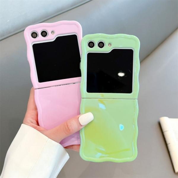 Z플립3 4 5 6물결 파스텔 TPU 케이스