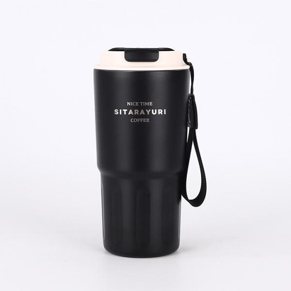 SITARAYURI 600ml 스트랩 텀블러 이중진공 보온 보냉 스텐 콜드컵