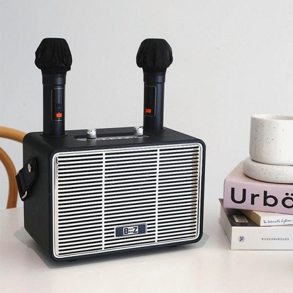 블루투스 무선 마이크 스피커 휴대용 듀얼 노래방 블루투스마이크