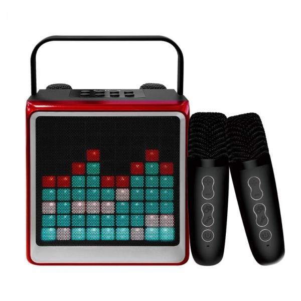 KC인증 휴대용 블루투스 노래방마이크 차박 캠핑 코노 마이크2개 K5090