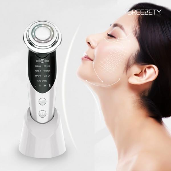 브리즈티 갈바닉 고주파 LED 얼굴 마사지기 피지 각질 노폐물 제거 스킨 케어