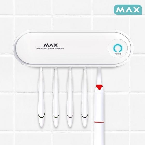안전인증 MAX UVC 칫솔살균기 살균 건조 일반형 충전식 자외선소독 USB연결 타일부착가능