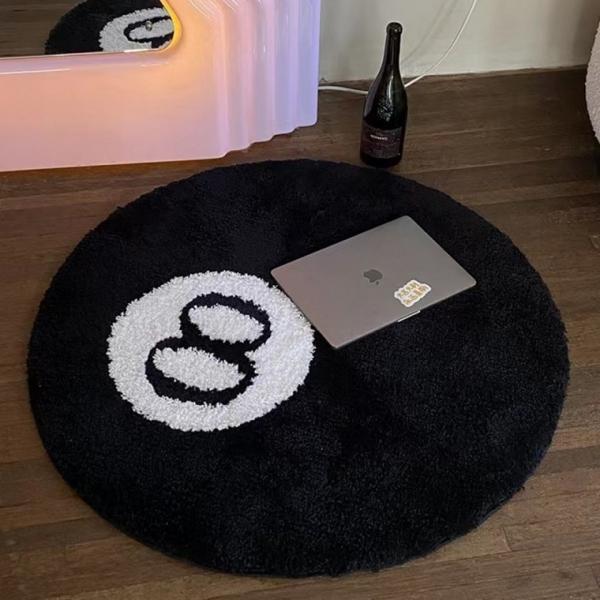 8볼 원형 러그 8ball 카페트 소음 방지 인테리어 사계절 주방 거실러그