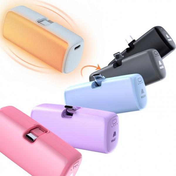 [인씨네]  단자 접이식 손난로 겸용 보조배터리 5000mAH C타입 파우치 포함 양면 발열 3단계