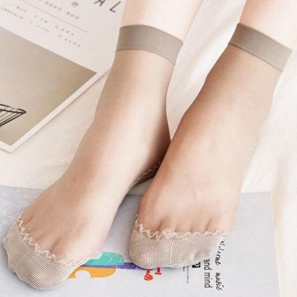 스타킹 시스루 여름 중목 발목 미끄럼 방지 봄 10켤레