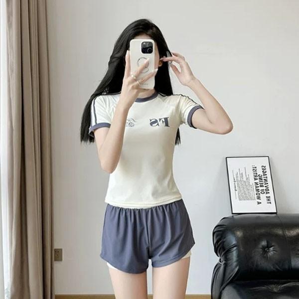 은창]러블리 스포티 투라인 이너팬츠 투피스 래쉬가드 수영복 비키니 모노키니 여름 휴가 비치 썸머