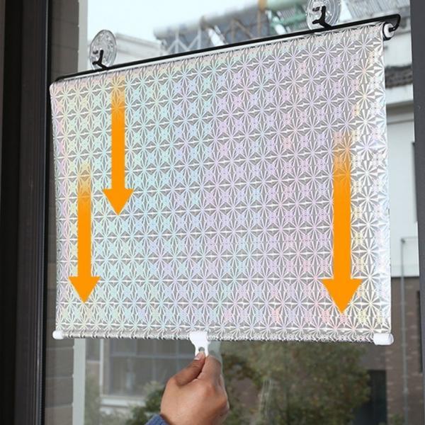 차량 미니블라인드 창문햇빛차단 사무실커튼 암막 가리개 붙이는 차양막
