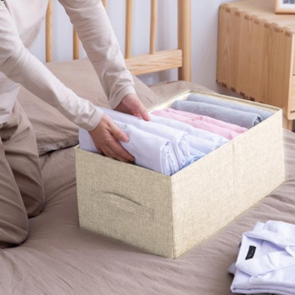 폴딩 패브릭 수납 정리함 리빙 박스 수납함