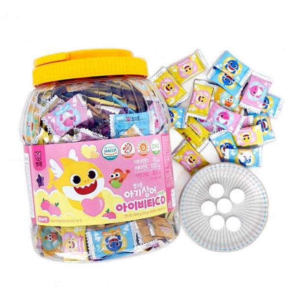 핑크퐁 아기상어 아이비타C D+아연 500정