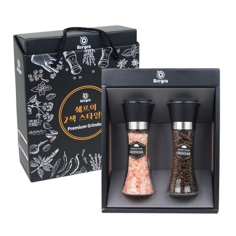 소금+후추 그라인더세트 핑크솔트 통후추