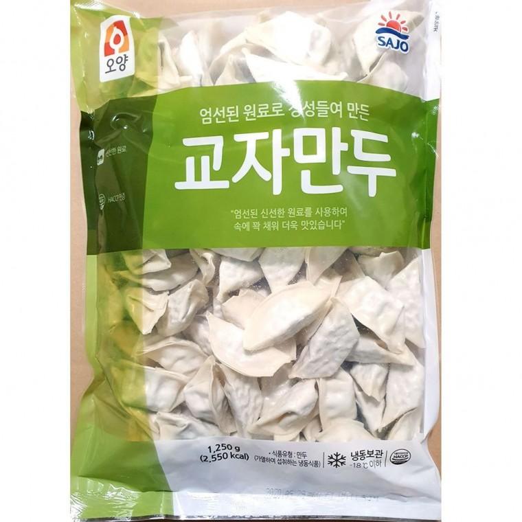 오양 업소 분식 교자 1.25kg 식자재 가정용 만두 간식 순대 메밀전병