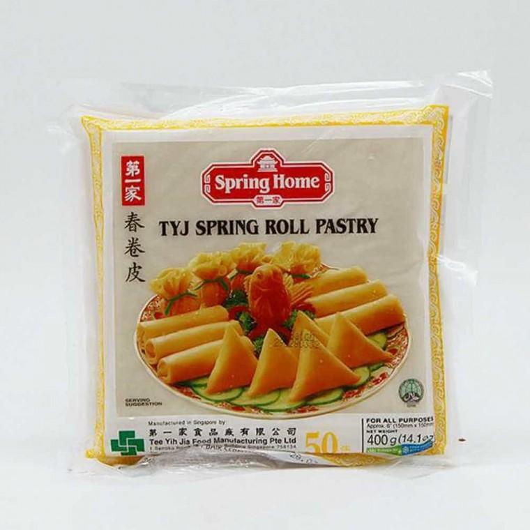 혀니추천 스프링홈 냉동 춘권피 6 인 치 150mm x 50장 400g 냉동춘권피