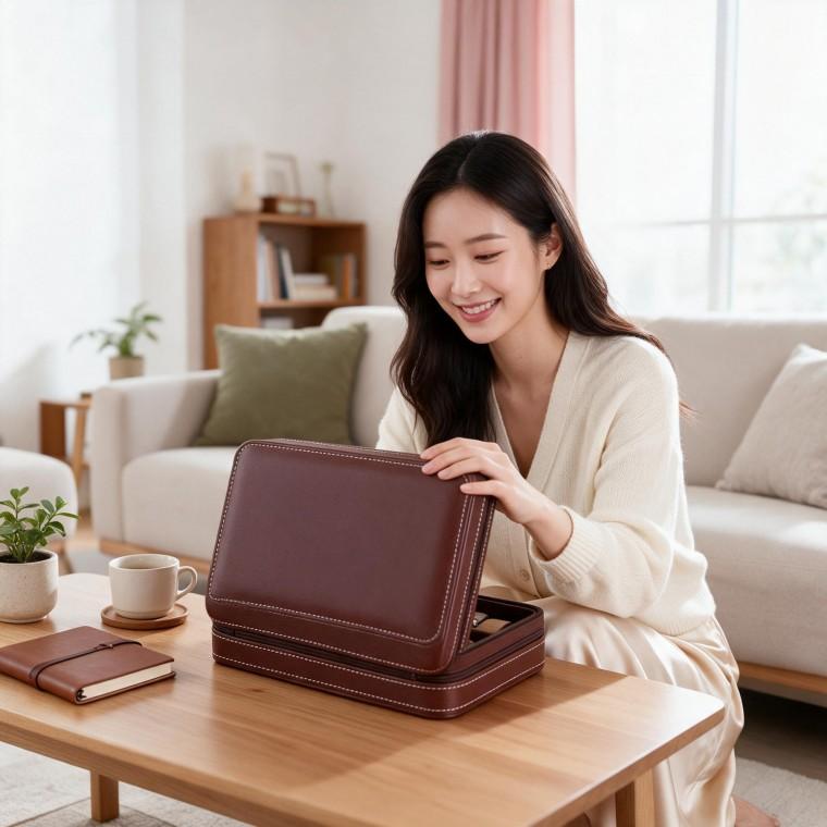 시계보관함 8구 정리함 진열케이스 손목시계 거치대 컬렉션 수집 보관용품